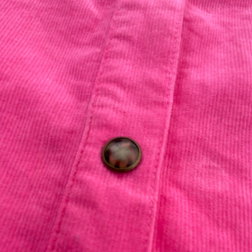 Tuckernuck XiRENA | WYLAN Cotton Corduroy Western Style Button Down Pink Medium - Picture 13 of 15